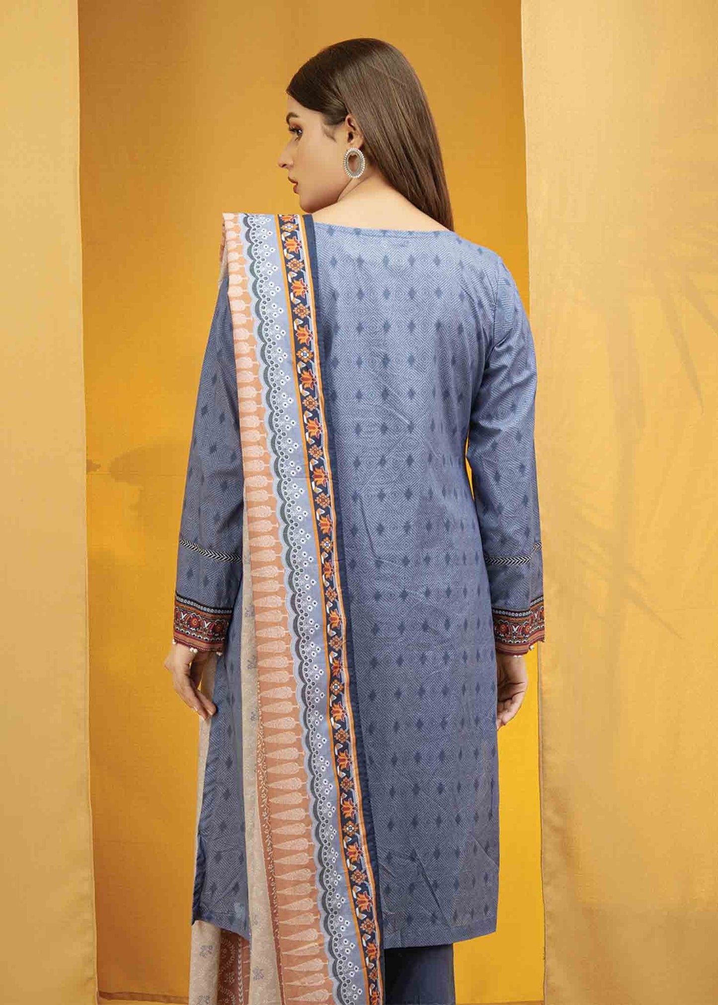 Edenrobe - EWU22A1-23019 - Mid Blue - 3 Piece