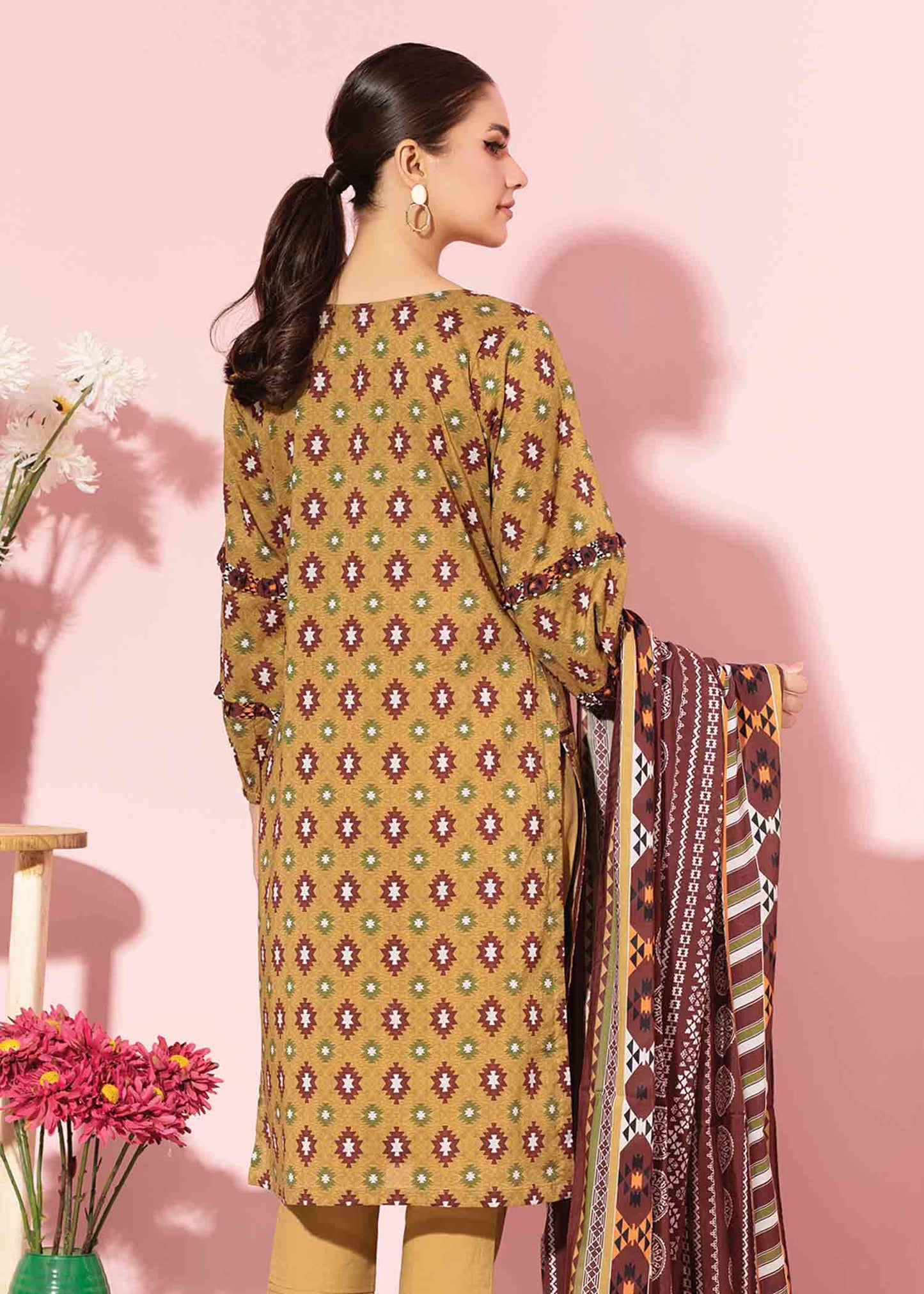 Edenrobe - EWU22A1-20829 - Dull Gold - 3 Piece