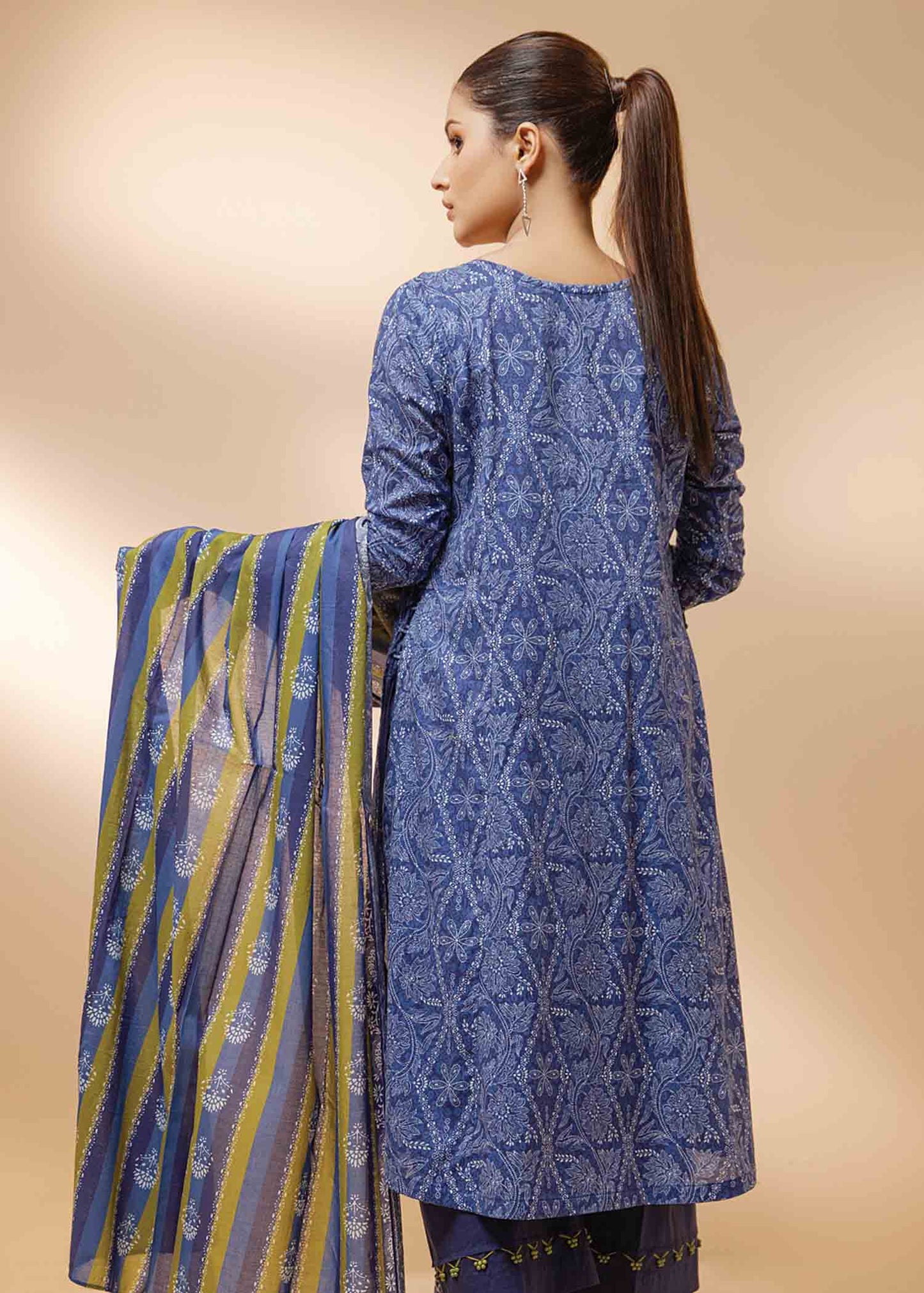 Edenrobe - EWU22A1-20777 - Blue - 3 Piece