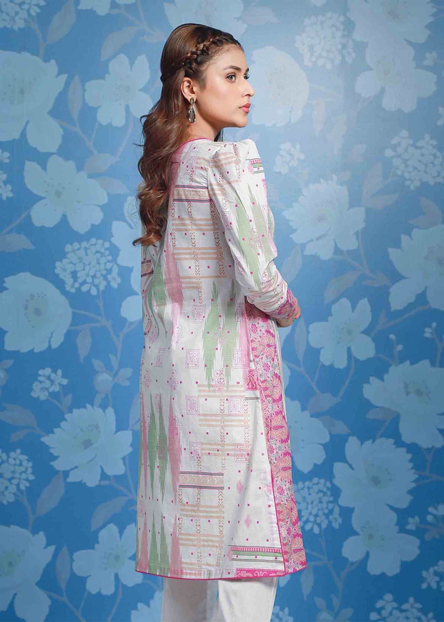 Edenrobe - EWU22A1-20746 - Pink & White - 2 Piece