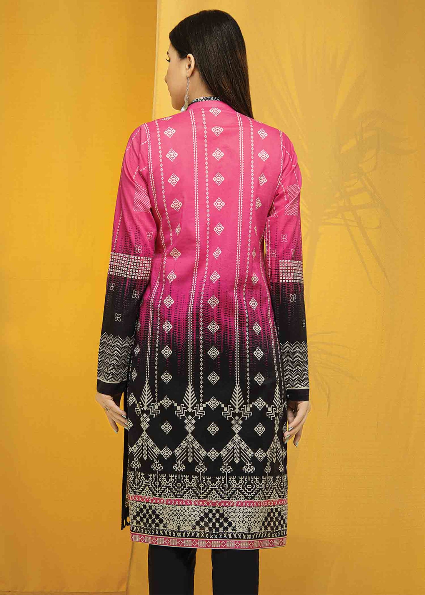 Edenrobe - EWU22A1-23358 - Pink & Black - 1 Piece