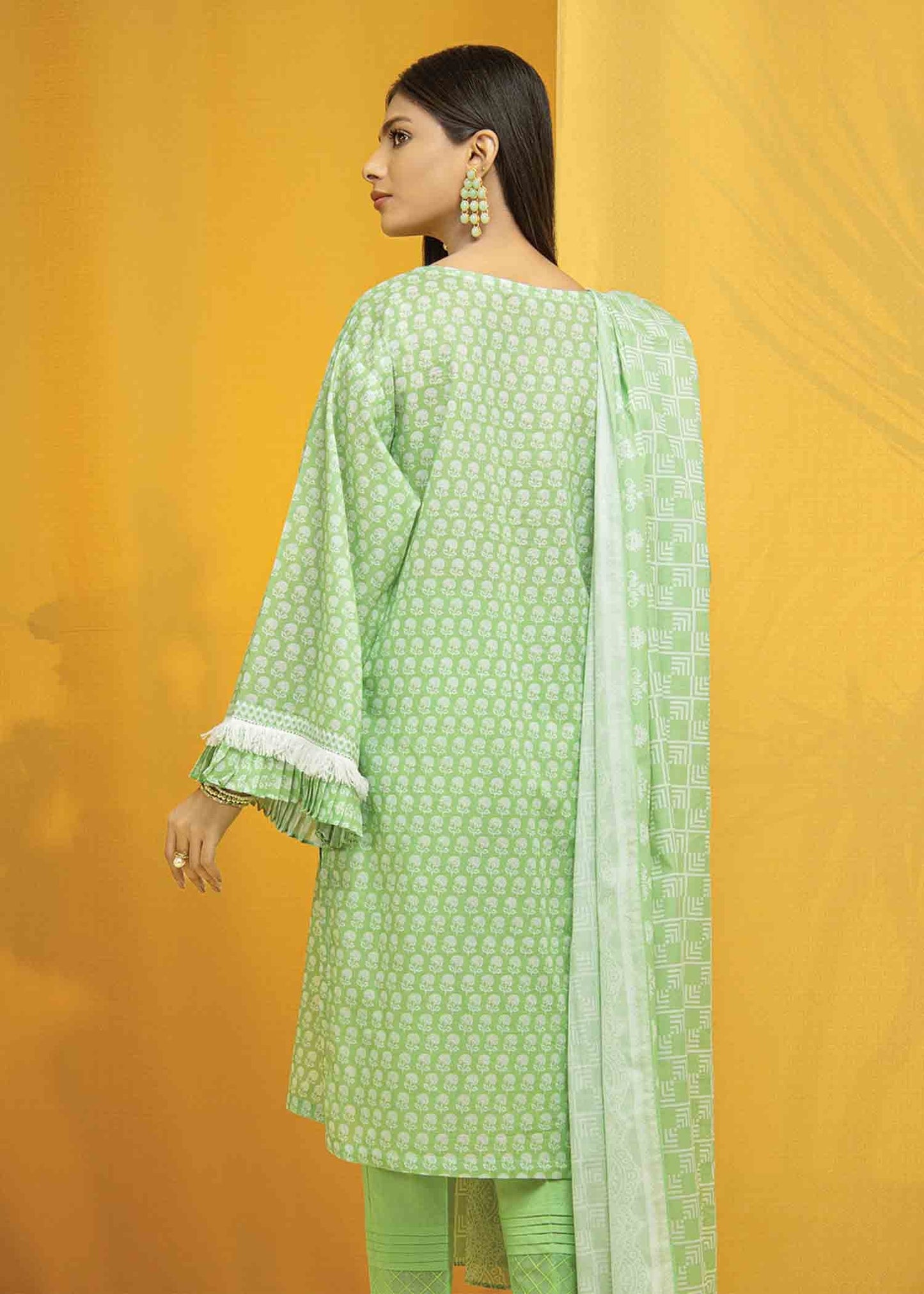 Edenrobe - EWU22A1-23036 - Light Green - 3 Piece