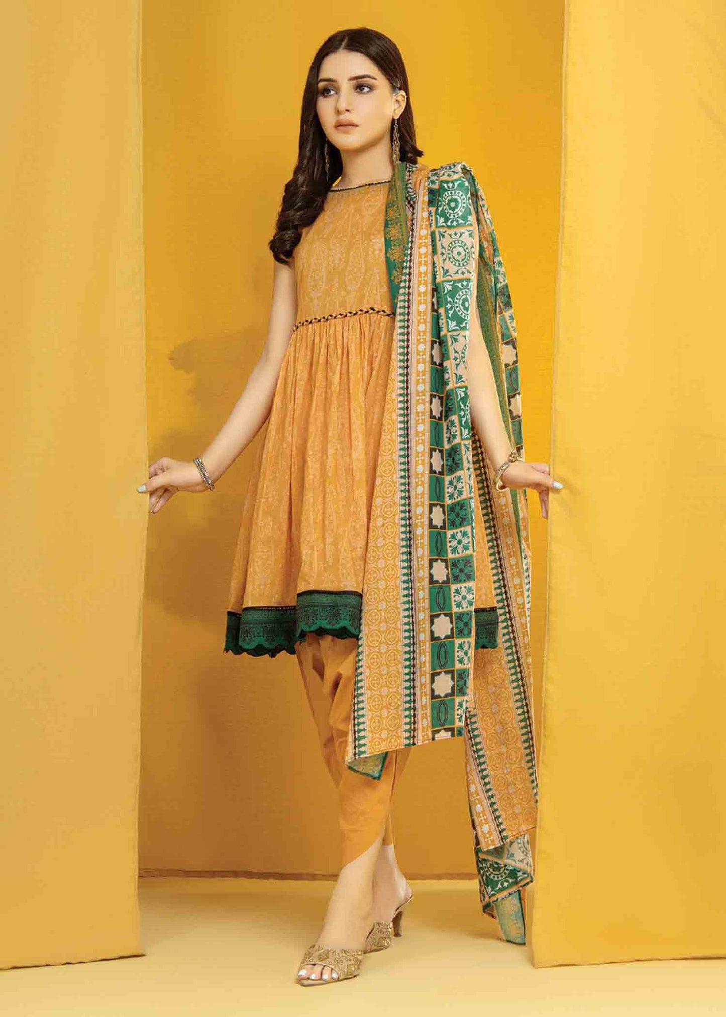 Edenrobe - EWU22A1-23010 - Light Orange - 3 Piece