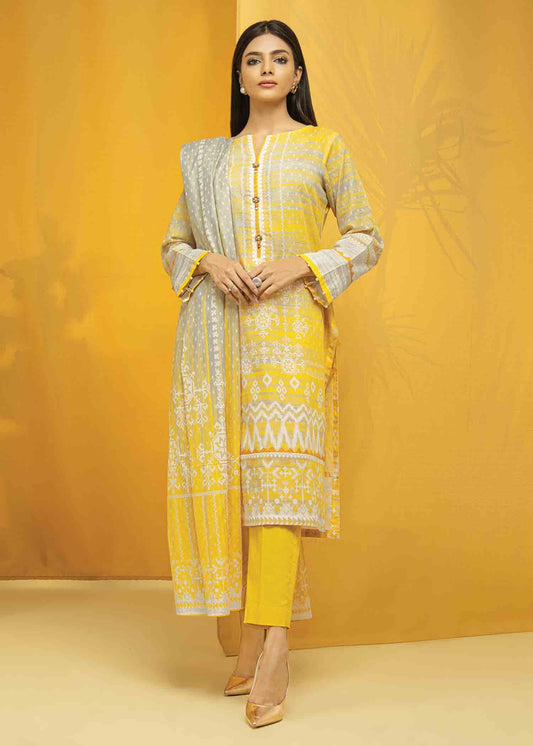 Edenrobe - EWU22A1-23468 - Yellow - 3 Piece