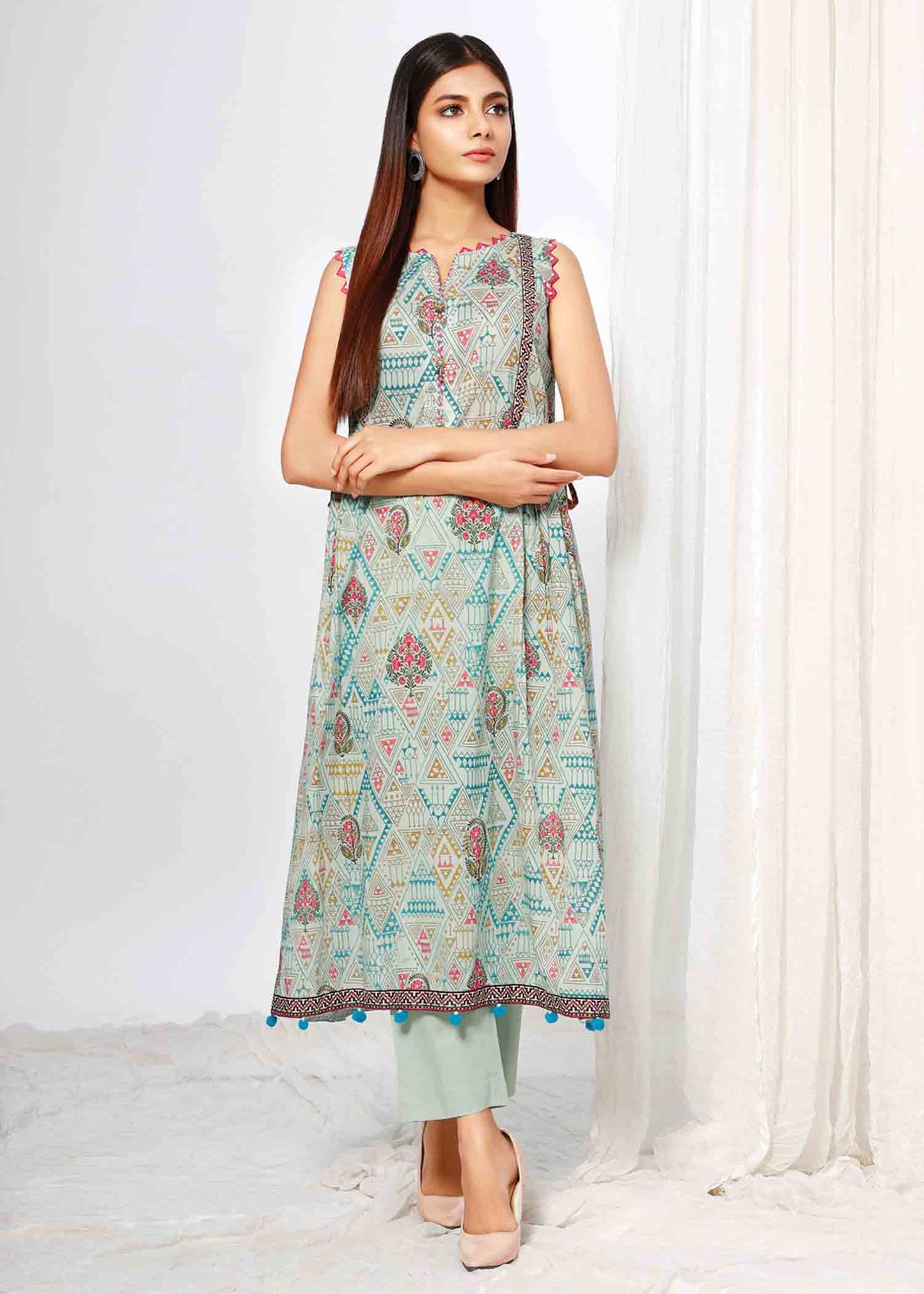 Edenrobe - EWU22A1-20755 - Mint Green - 2 Piece