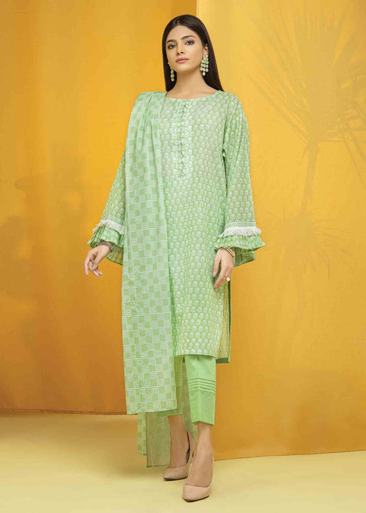 Edenrobe - EWU22A1-23036 - Light Green - 3 Piece